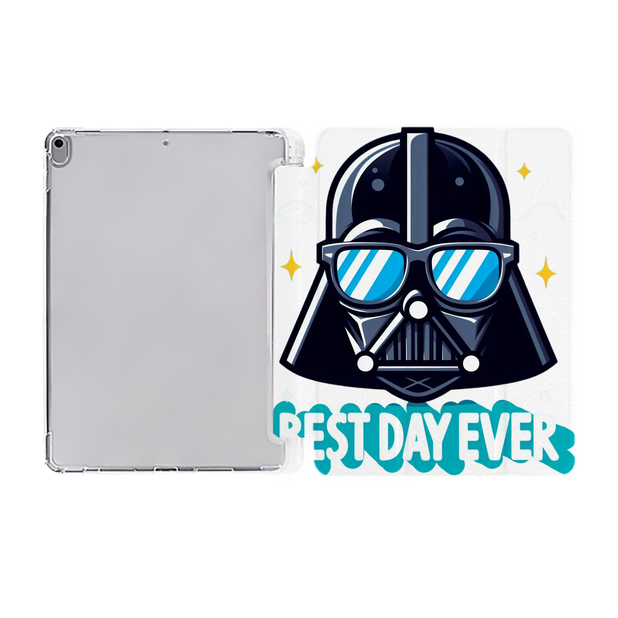（画像用） スター・ウォーズ Star Wars IPad ケース ペン収納付き 三つ折りスタンド PUレザー×シリコン 対応機種9.5/10.5/10.9インチ